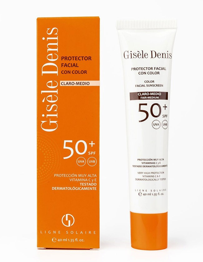 Gisèle Denis Protetor Facial Ligeiro-Médio com Cor SPF 50+ | Gisèle Denis