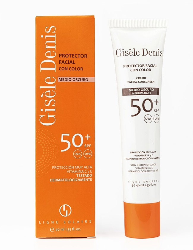 Gisèle Denis Protetor Facial Ligeiro-Médio com Cor SPF 50+ | Gisèle Denis