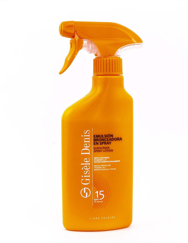 Sunscreen Spray SPF 15 : Gisèle Denis