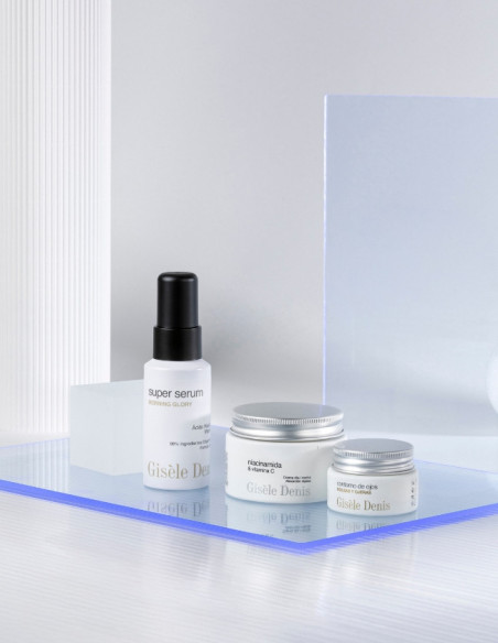 Routine faciale régénérante et illuminante - Crème faciale 50ml, Super sérum 30ml et Contour des yeux 15ml