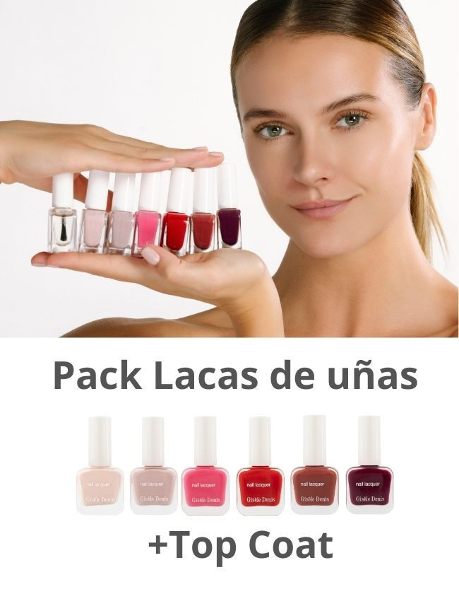 Pack de verniz para unhas 6 cores + Top Coat Conjunto de oferta