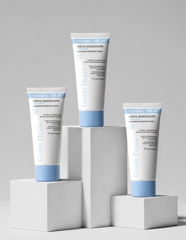 Pack 3 pcs Unscented Deodorant Cream 100ml 2