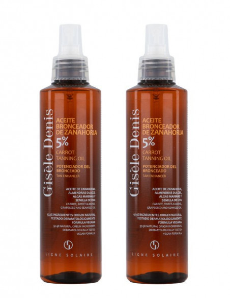 Pack Aceite Bronceador de Zanahoria 5% 200ml x 2 uds