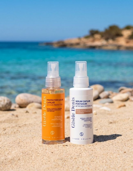 Pacchetto solare protettivo e riparatore per capelli 2 x 100 ml