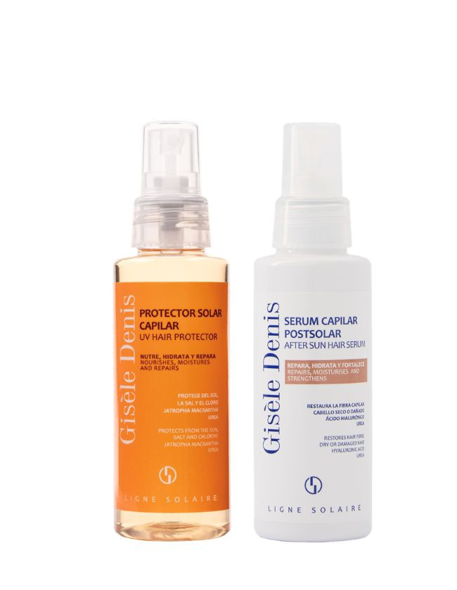 Pacchetto solare protettivo e riparatore per capelli 2 x 100 ml